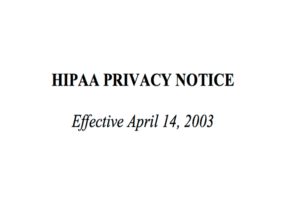 Website Notice of Privacy Practices
