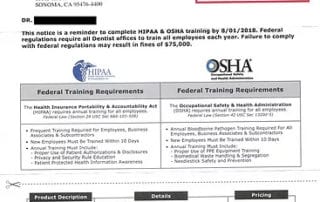 photo: I Got A Bill For HIPAA & OSHA -- Is This Real?